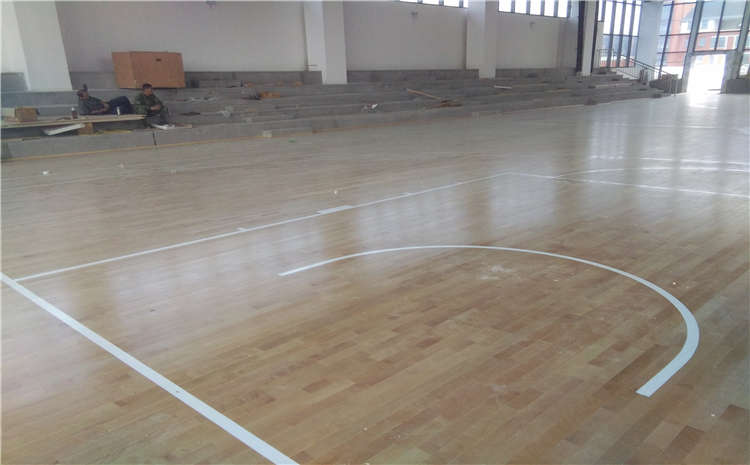 學校羽毛球館木地板雙層龍骨結構