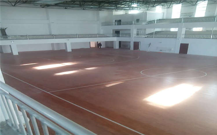 學校木地板籃球場雙層龍骨結構
