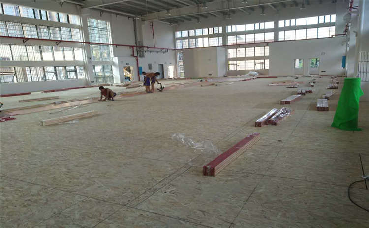 22厚木地板籃球場單層龍骨結(jié)構(gòu)