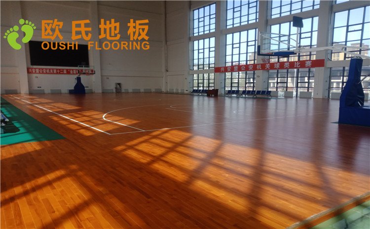 烏蘭浩特市興安盟公安局籃球館木地板